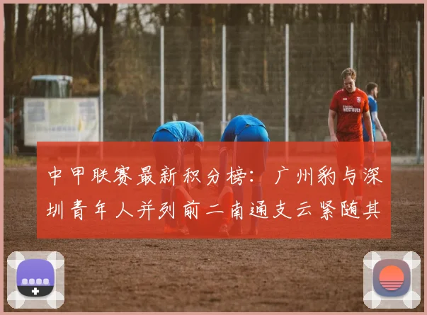 中甲联赛最新积分榜：广州豹与深圳青年人并列前二南通支云紧随其后